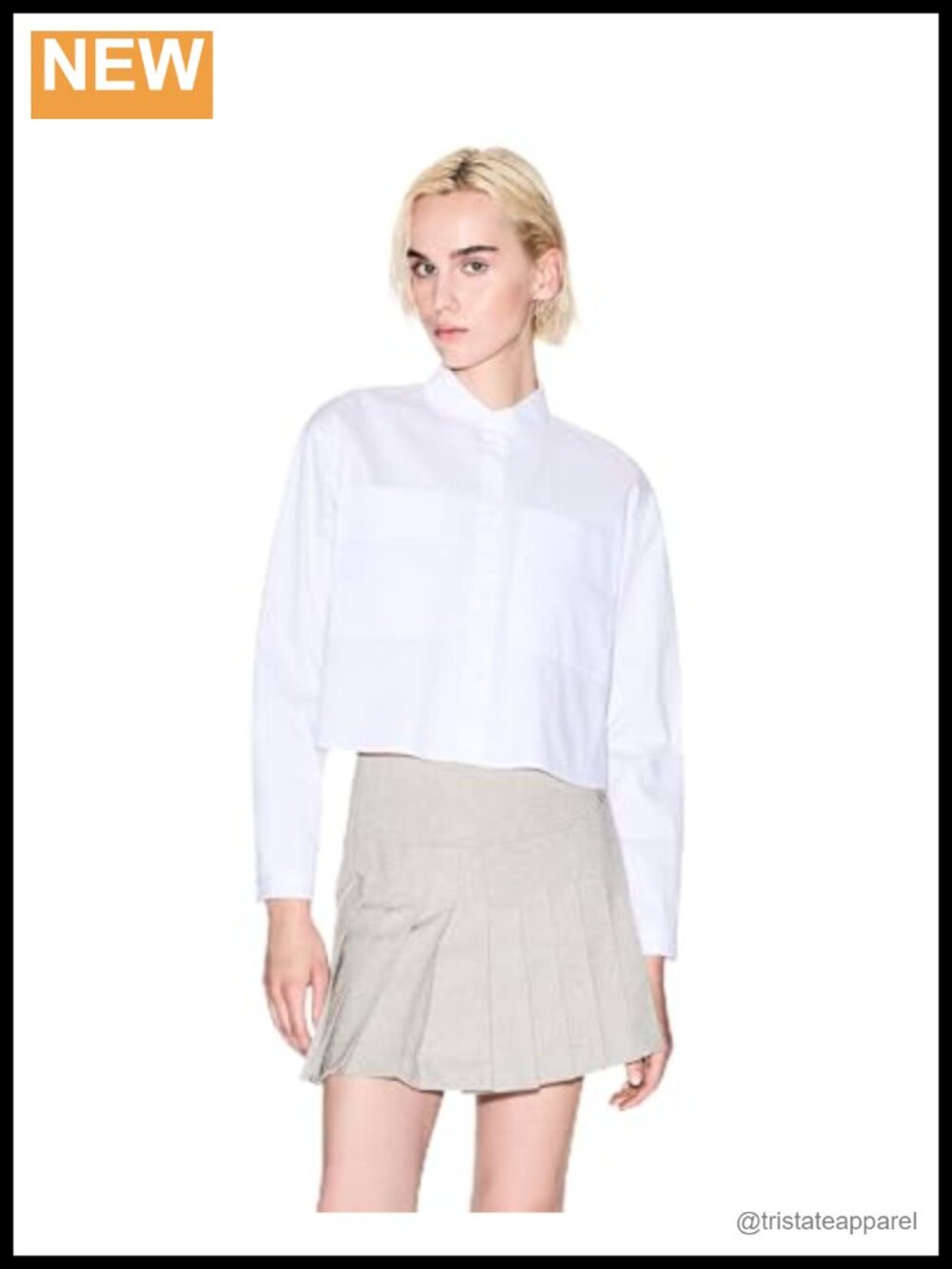 Armani Exchange Cotton Poplin Button-Down Shirt with Pockets